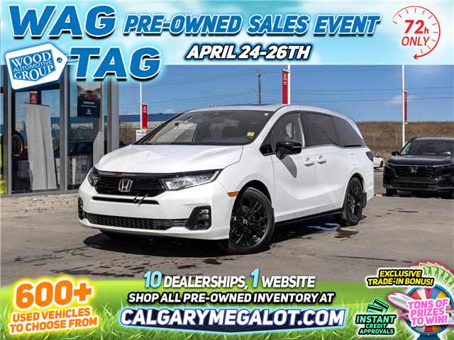 2025 Honda Odyssey Black Edition (Stk: VQ0306SS) in Calgary - Image 1 of 42