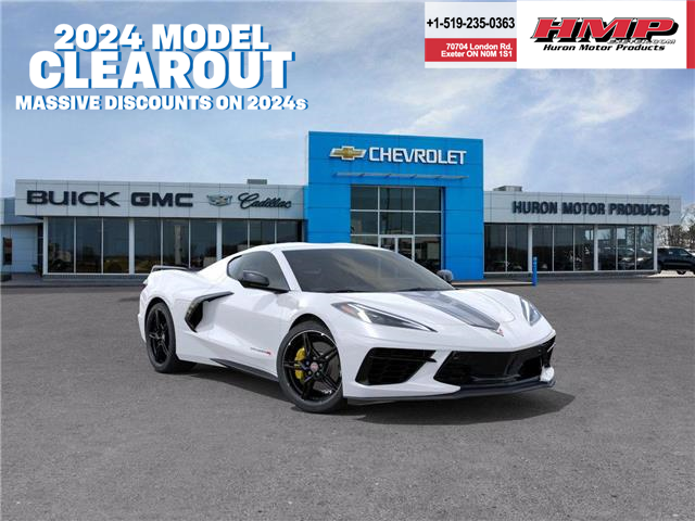 2024 Chevrolet Corvette Stingray G8g Arctic White with 15km at $107,202