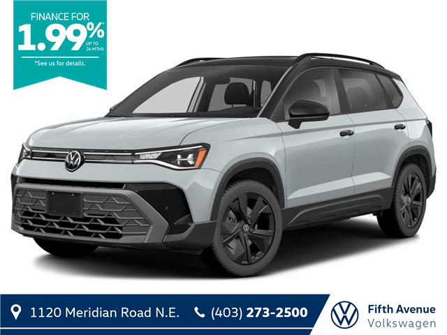 2025 Volkswagen Taos Comfortline Black Edition (Stk: 25182) in Calgary - Image 1 of 2