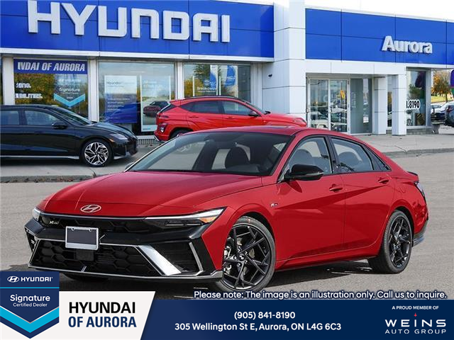 2025 Hyundai Elantra N Line Ultimate (Stk: 2600117) in Aurora - Image 1 of 20 2025 Hyundai Elantra N Line Ultimate (Stk: 2600117) in Aurora - Image 1 of 20