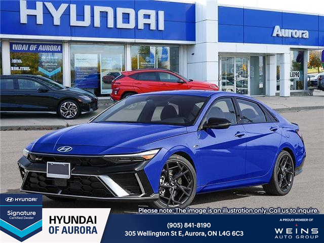2025 Hyundai Elantra N Line Ultimate (Stk: 2600009) in Aurora - Image 1 of 20 2025 Hyundai Elantra N Line Ultimate (Stk: 2600009) in Aurora - Image 1 of 20