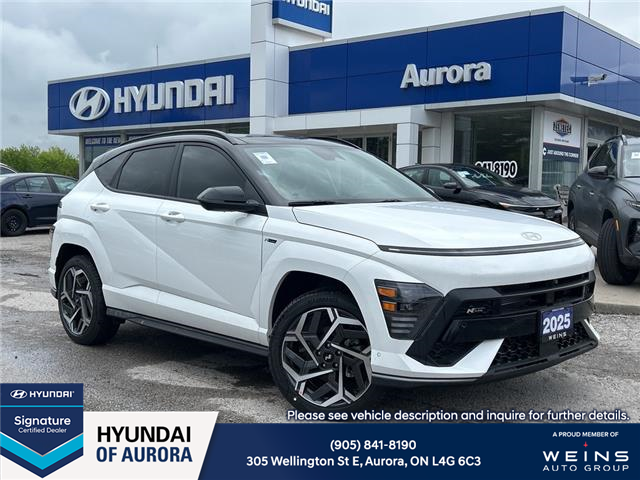 2025 Hyundai Kona 1.6T N Line Ultimate w/Two-Tone Roof (Stk: 26U1133) in Aurora - Image 1 of 9