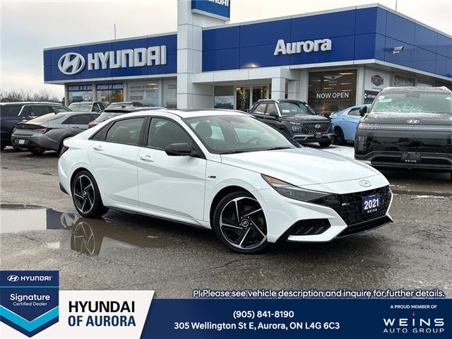 2021 Hyundai Elantra N Line (Stk: 261908A) in Aurora - Image 1 of 2