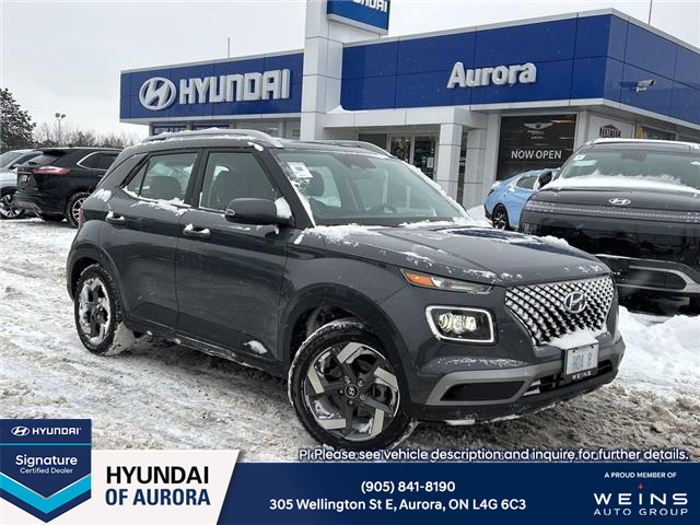 2025 Hyundai Venue Ultimate w/Black Interior (IVT) (Stk: 261192) in Aurora - Image 1 of 17