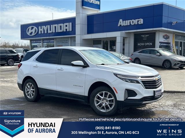 2022 Chevrolet Equinox LT (Stk: 261944A) in Aurora - Image 1 of 8