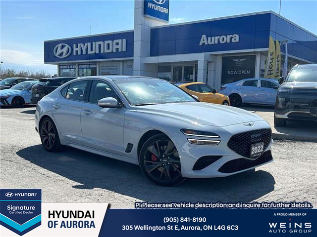 2022 Genesis G70 3.3T Sport (Stk: 26U1303) in Aurora - Image 1 of 20