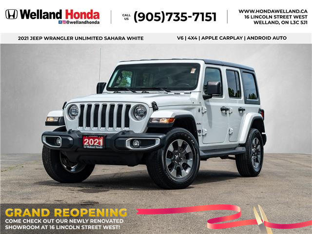 2021 Jeep Wrangler Unlimited Sahara (Stk: WU7685) in Welland - Image 1 of 24