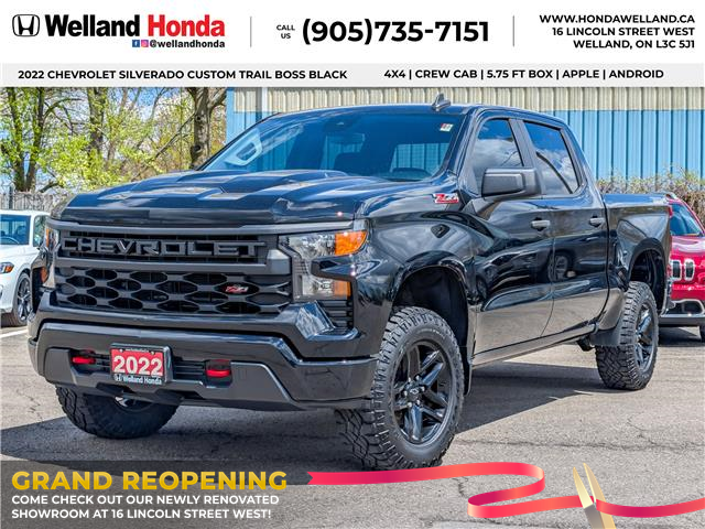2022 Chevrolet Silverado 1500 Custom Trail Boss (Stk: WN26451A) in Welland - Image 1 of 25