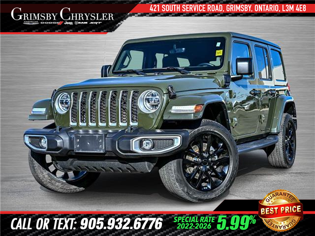 2021 Jeep Wrangler 4xe (PHEV) Sahara (Stk: U6277) in Grimsby - Image 1 of 31