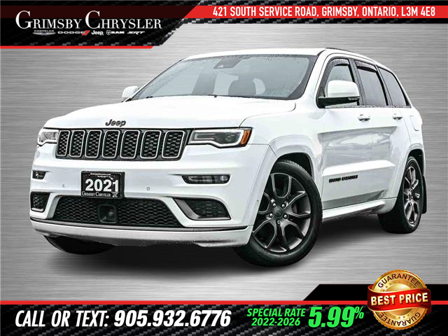 2021 Jeep Grand Cherokee Overland (Stk: U6322) in Grimsby - Image 1 of 32