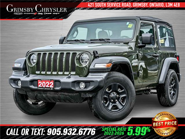 2022 Jeep Wrangler Sport (Stk: U6281A) in Grimsby - Image 1 of 28