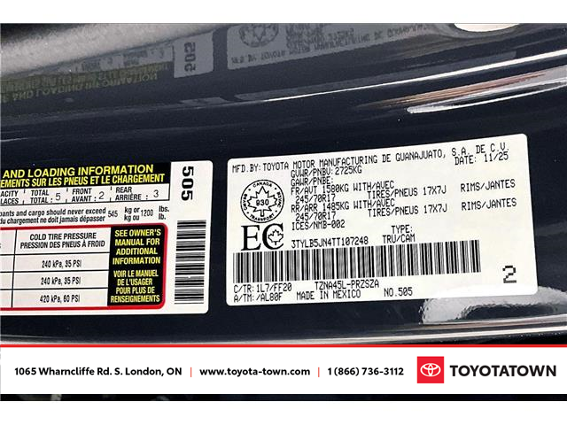 2026 Toyota Tacoma Base (Stk: L0301) in London - Image 14 of 15