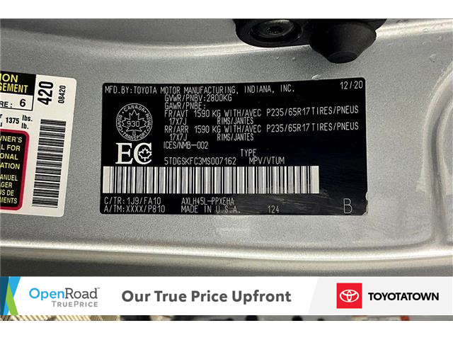 2021 Toyota Sienna LE 8-Passenger (Stk: U14089L) in London - Image 35 of 35