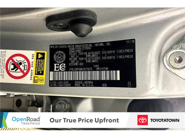 2019 Toyota Highlander XLE (Stk: L0325A) in London - Image 35 of 35 2019 Toyota Highlander XLE (Stk: L0325A) in London - Image 35 of 35