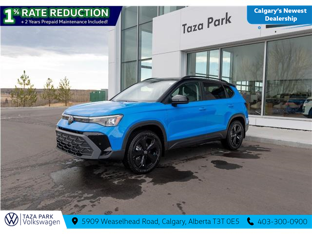 2026 Volkswagen Taos Comfortline Black Edition (Stk: TT-063) in Calgary - Image 1 of 25 2026 Volkswagen Taos Comfortline Black Edition (Stk: TT-063) in Calgary - Image 1 of 25