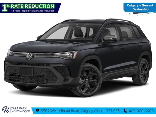 2026 Volkswagen Taos Comfortline Black Edition (Stk: TT-109) in Calgary - Image 1 of 12