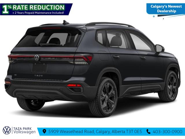 2026 Volkswagen Taos Comfortline Black Edition (Stk: TT-142) in Calgary - Image 2 of 12