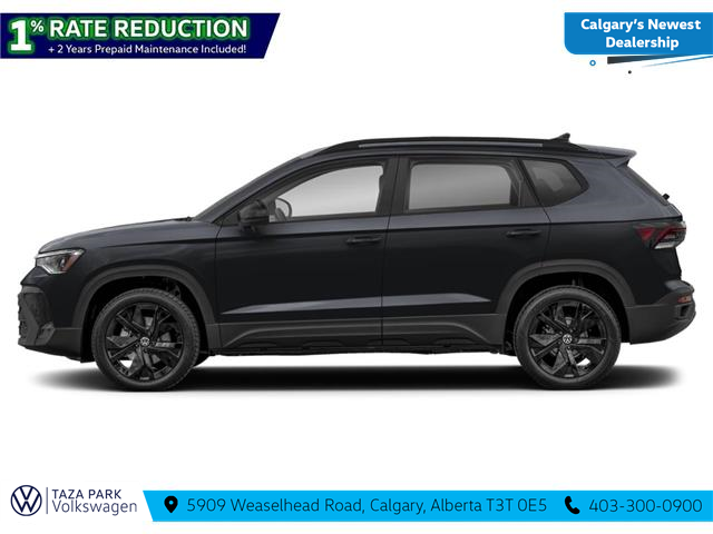 2026 Volkswagen Taos Comfortline Black Edition (Stk: TT-142) in Calgary - Image 3 of 12