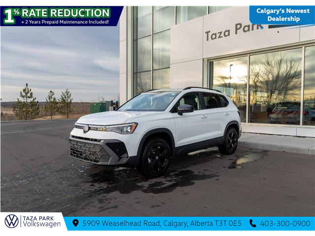 2026 Volkswagen Taos Comfortline Black Edition (Stk: TT-007) in Calgary - Image 1 of 25