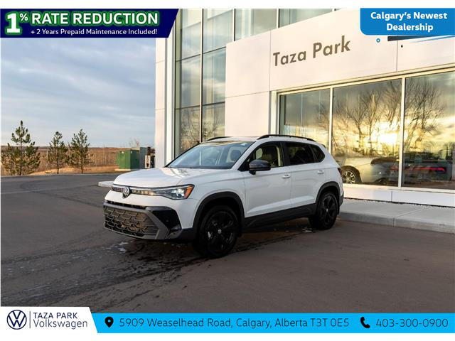 2026 Volkswagen Taos Comfortline Black Edition (Stk: TT-011) in Calgary - Image 1 of 24