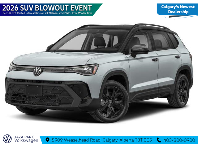 2026 Volkswagen Taos Comfortline Black Edition (Stk: TT-005) in Calgary - Image 1 of 9 2026 Volkswagen Taos Comfortline Black Edition (Stk: TT-005) in Calgary - Image 1 of 9