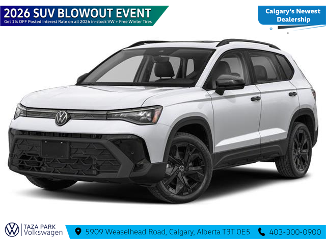 2026 Volkswagen Taos Comfortline Black Edition (Stk: TT-008) in Calgary - Image 1 of 11 2026 Volkswagen Taos Comfortline Black Edition (Stk: TT-008) in Calgary - Image 1 of 11