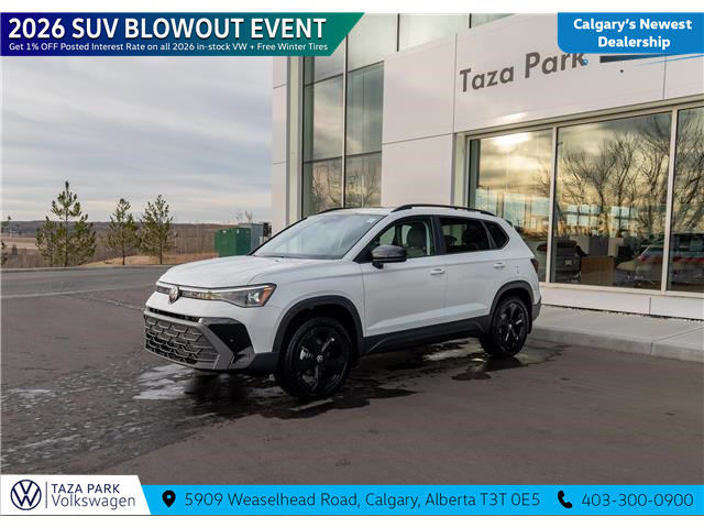 2026 Volkswagen Taos Comfortline Black Edition (Stk: TT-010) in Calgary - Image 1 of 25 2026 Volkswagen Taos Comfortline Black Edition (Stk: TT-010) in Calgary - Image 1 of 25