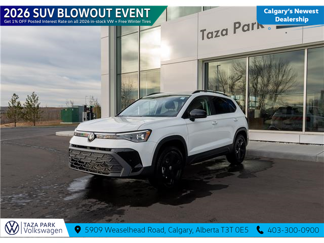 2026 Volkswagen Taos Comfortline Black Edition (Stk: TT-006) in Calgary - Image 1 of 25 2026 Volkswagen Taos Comfortline Black Edition (Stk: TT-006) in Calgary - Image 1 of 25