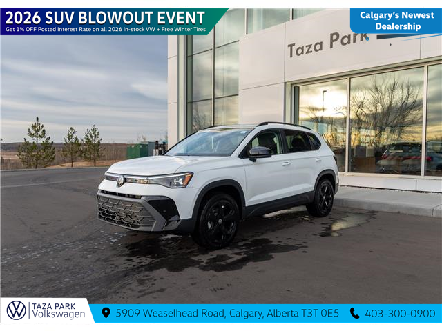 2026 Volkswagen Taos Comfortline Black Edition (Stk: TT-007) in Calgary - Image 1 of 25 2026 Volkswagen Taos Comfortline Black Edition (Stk: TT-007) in Calgary - Image 1 of 25