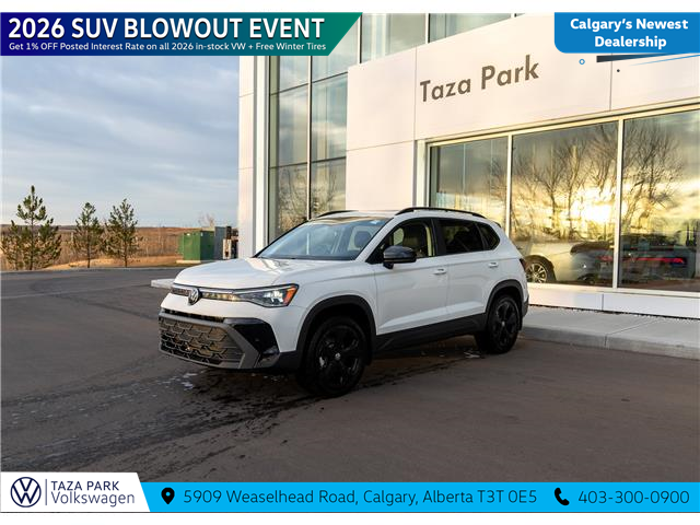 2026 Volkswagen Taos Comfortline Black Edition (Stk: TT-011) in Calgary - Image 1 of 24 2026 Volkswagen Taos Comfortline Black Edition (Stk: TT-011) in Calgary - Image 1 of 24