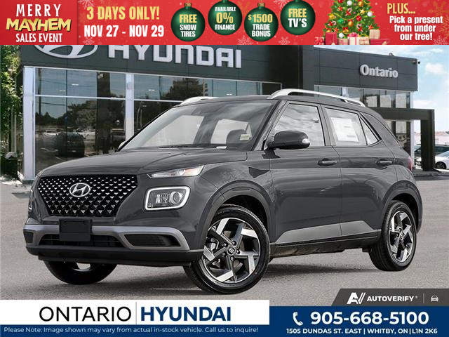 2025 Hyundai Venue Ultimate w/Black Interior (IVT) (Stk: ONH373959) in Whitby - Image 1 of 21 2025 Hyundai Venue Ultimate w/Black Interior (IVT) (Stk: ONH373959) in Whitby - Image 1 of 21