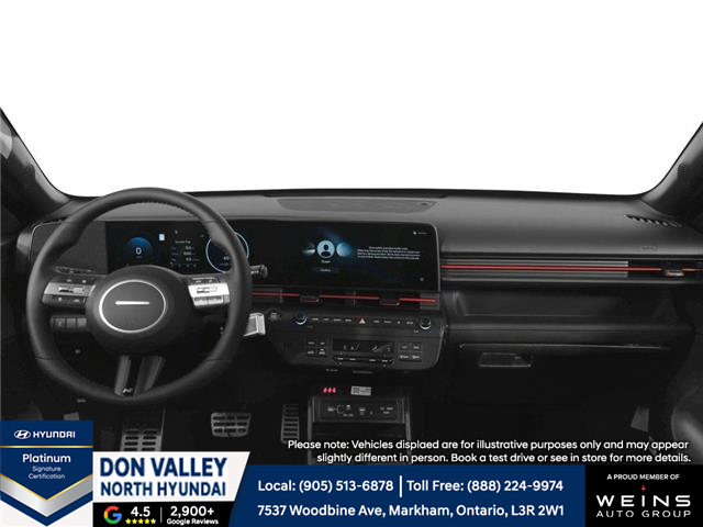 2026 Hyundai Kona 1.6T N Line (Stk: 16104825) in Markham - Image 3 of 3