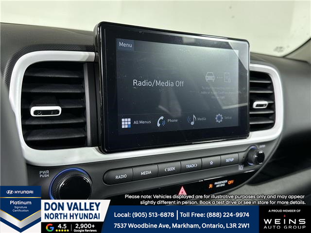 2026 Hyundai Venue Ultimate w/Black Interior (IVT) (Stk: 16105222) in Markham - Image 9 of 17