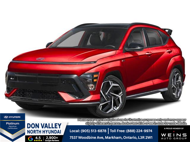 2025 Hyundai Kona 1.6T N Line (Stk: 16104103) in Markham - Image 1 of 12 2025 Hyundai Kona 1.6T N Line (Stk: 16104103) in Markham - Image 1 of 12