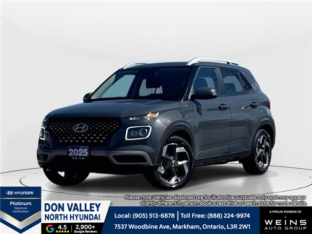 2025 Hyundai Venue Ultimate w/Black Interior (IVT) (Stk: 16U101707) in Markham - Image 1 of 27 2025 Hyundai Venue Ultimate w/Black Interior (IVT) (Stk: 16U101707) in Markham - Image 1 of 27