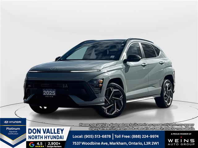 2025 Hyundai Kona 1.6T N Line (Stk: 16105537A) in Markham - Image 1 of 29