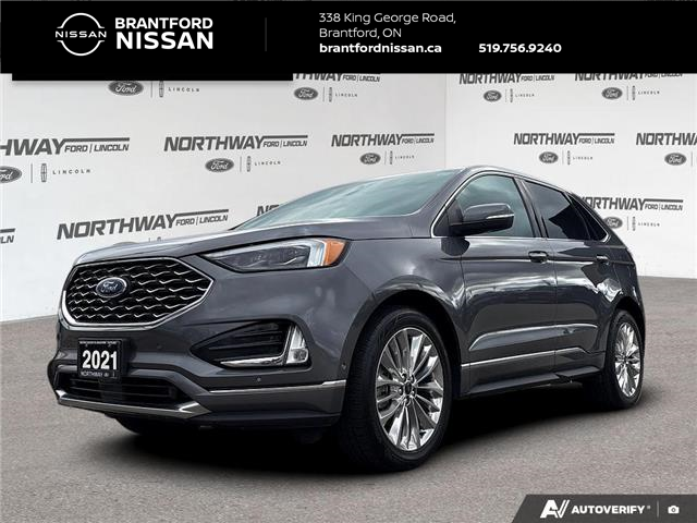 2021 Ford Edge Titanium (Stk: 5EC7841A) in Brantford - Image 1 of 23