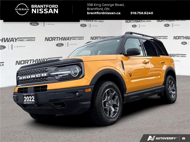 2022 Ford Bronco Sport Badlands (Stk: 5MV9040A) in Brantford - Image 1 of 23