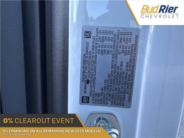 2025 Chevrolet Silverado 2500HD Work Truck (Stk: 2-192104) in Paisley - Image 19 of 19