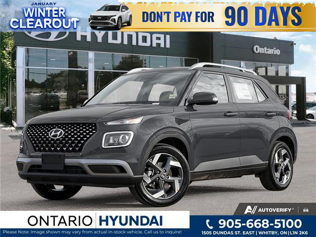 2025 Hyundai Venue Ultimate w/Black Interior (IVT) (Stk: ONH349028) in Whitby - Image 1 of 21
