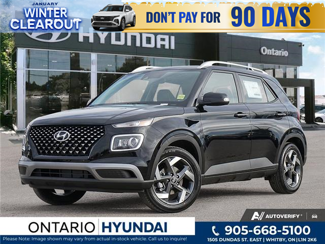 2025 Hyundai Venue Ultimate w/Black Interior (IVT) (Stk: 7-1244) in Whitby - Image 1 of 24