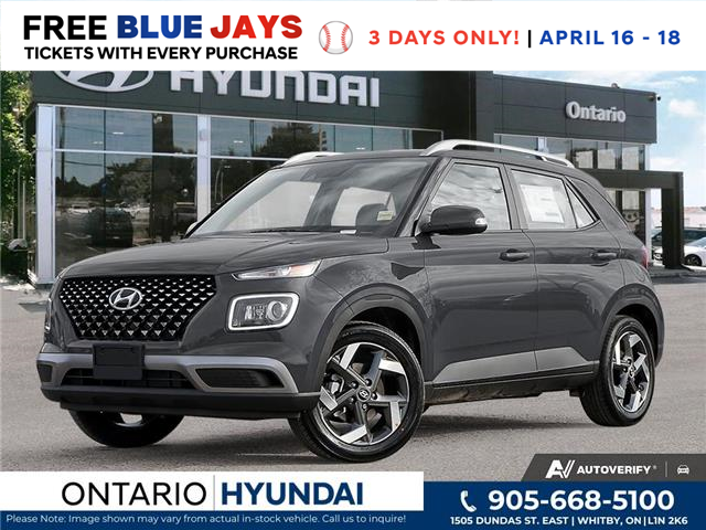 2025 Hyundai Venue Ultimate w/Black Interior (IVT) (Stk: ONH373959) in Whitby - Image 1 of 21