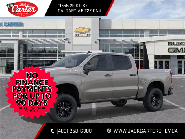 2026 Chevrolet Silverado 1500 Custom Trail Boss (Stk: TG179572) in Calgary - Image 1 of 24
