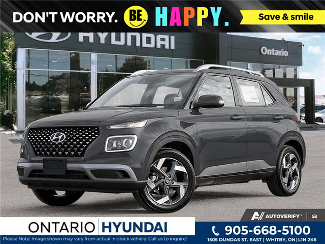 2025 Hyundai Venue Ultimate w/Black Interior (IVT) (Stk: ONH373959) in Whitby - Image 1 of 21