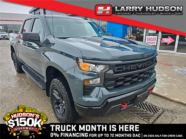 2026 Chevrolet Silverado 1500 Custom Trail Boss (Stk: 26-1012) in Listowel - Image 1 of 10