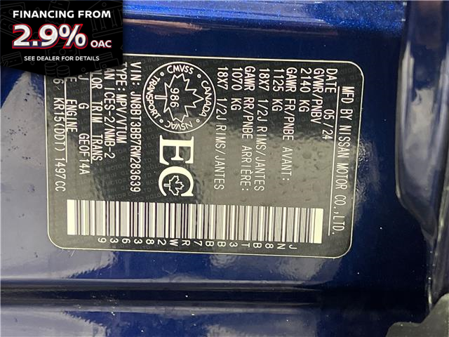 2024 Nissan Rogue SV Moonroof (Stk: Y26100A) in Mississauga - Image 23 of 23