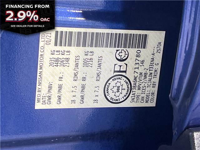 2021 Nissan Rogue SV (Stk: 91385) in Mississauga - Image 21 of 21