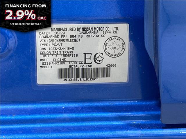 2021 Nissan Versa SV (Stk: 91387) in Mississauga - Image 21 of 21