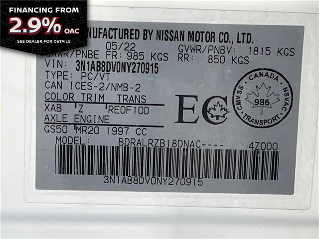 2022 Nissan Sentra SR Midnight Edition (Stk: 91397) in Mississauga - Image 21 of 21