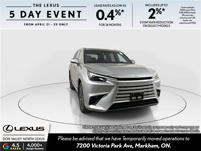 2026 Lexus TX 350  (Stk: 14112231) in Markham - Image 1 of 18